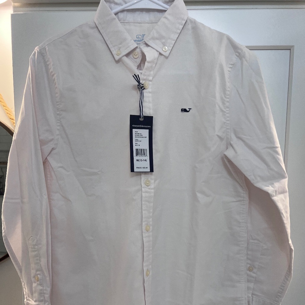 Vineyard Vines Boys White Shirt